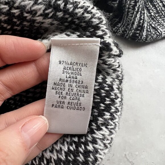 Christine Gerard Size Large L Tunic Sweater Black and White‎ Geometric - Picture 4 of 5